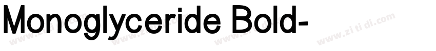 Monoglyceride Bold字体转换